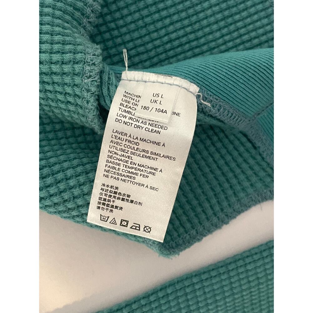 NWT Urban Outfitters Shirt Mens‎ L Blue Waffle Adult Long Sleeve Tee Crew Neck - Picture 11 of 12